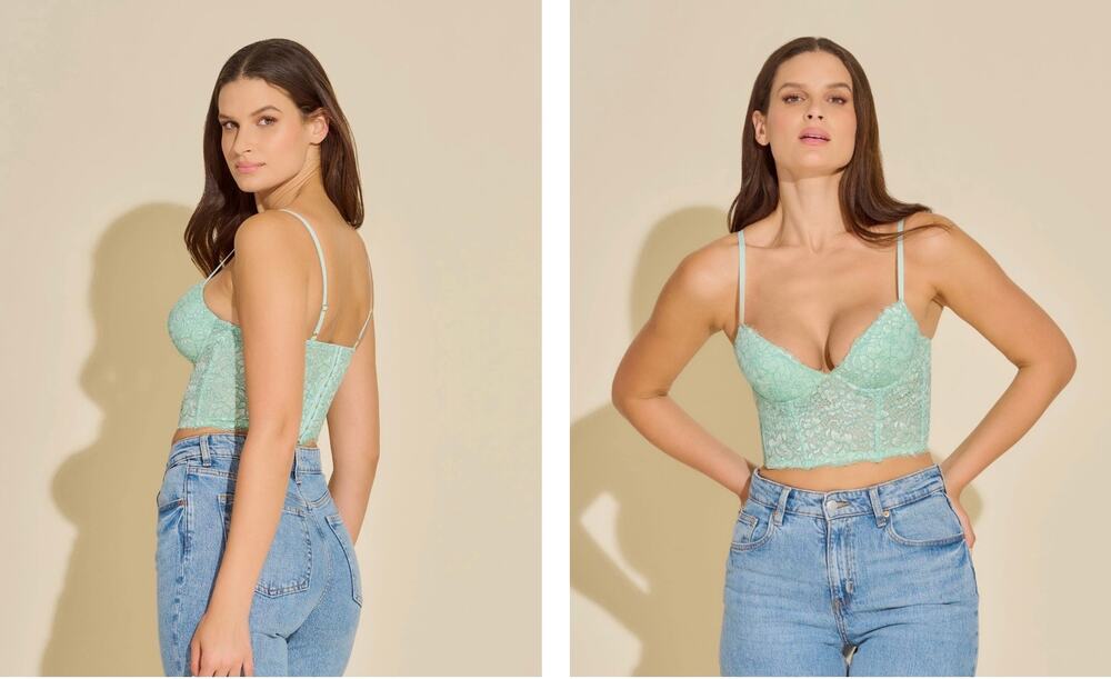 2 PC SET Cosabella Pret A Porter Pushup Bustier 34D With Thong M/L
